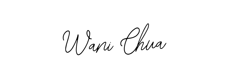 Design your own signature with our free online signature maker. With this signature software, you can create a handwritten (Bearetta-2O07w) signature for name Wani Chua. Wani Chua signature style 12 images and pictures png