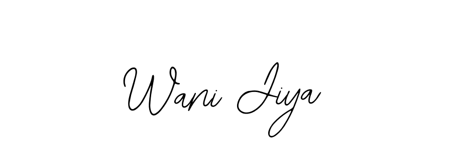 How to Draw Wani Jiya signature style? Bearetta-2O07w is a latest design signature styles for name Wani Jiya. Wani Jiya signature style 12 images and pictures png