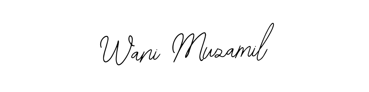 Also we have Wani Muzamil name is the best signature style. Create professional handwritten signature collection using Bearetta-2O07w autograph style. Wani Muzamil signature style 12 images and pictures png