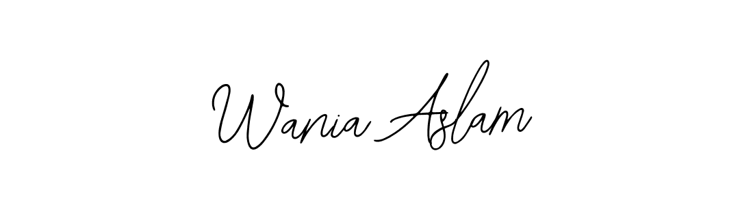 Make a beautiful signature design for name Wania Aslam. Use this online signature maker to create a handwritten signature for free. Wania Aslam signature style 12 images and pictures png
