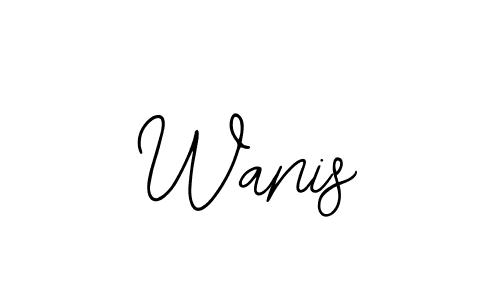 Make a beautiful signature design for name Wanis. Use this online signature maker to create a handwritten signature for free. Wanis signature style 12 images and pictures png