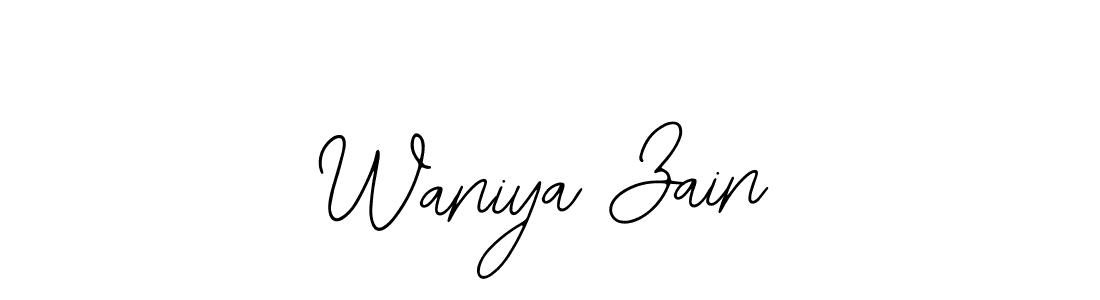 Make a beautiful signature design for name Waniya Zain. With this signature (Bearetta-2O07w) style, you can create a handwritten signature for free. Waniya Zain signature style 12 images and pictures png