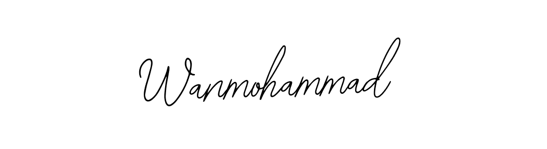Make a beautiful signature design for name Wanmohammad. With this signature (Bearetta-2O07w) style, you can create a handwritten signature for free. Wanmohammad signature style 12 images and pictures png