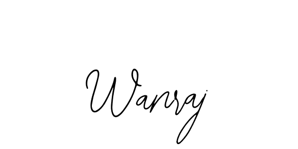 How to Draw Wanraj signature style? Bearetta-2O07w is a latest design signature styles for name Wanraj. Wanraj signature style 12 images and pictures png