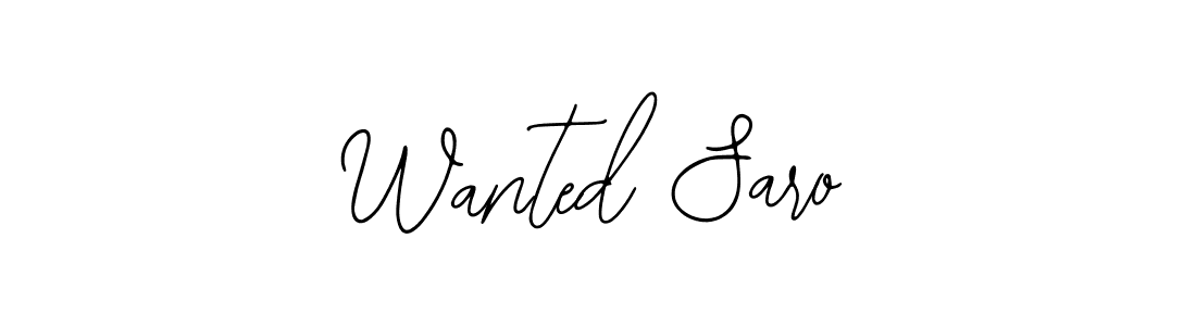 Also we have Wanted Saro name is the best signature style. Create professional handwritten signature collection using Bearetta-2O07w autograph style. Wanted Saro signature style 12 images and pictures png