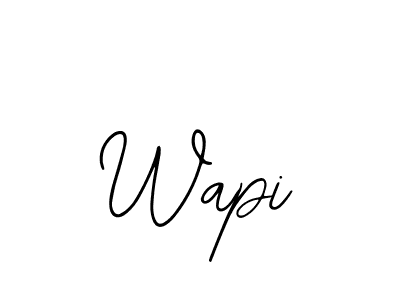 You should practise on your own different ways (Bearetta-2O07w) to write your name (Wapi) in signature. don't let someone else do it for you. Wapi signature style 12 images and pictures png