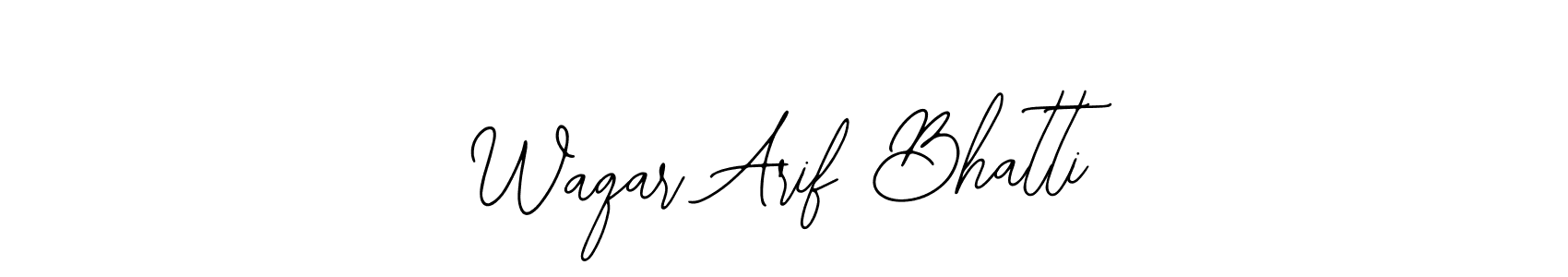 Design your own signature with our free online signature maker. With this signature software, you can create a handwritten (Bearetta-2O07w) signature for name Waqar Arif Bhatti. Waqar Arif Bhatti signature style 12 images and pictures png