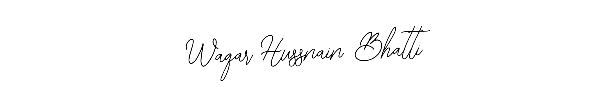 Make a beautiful signature design for name Waqar Hussnain Bhatti. Use this online signature maker to create a handwritten signature for free. Waqar Hussnain Bhatti signature style 12 images and pictures png
