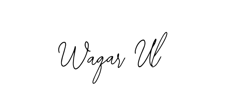 How to Draw Waqar Ul signature style? Bearetta-2O07w is a latest design signature styles for name Waqar Ul. Waqar Ul signature style 12 images and pictures png