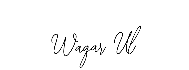 How to Draw Waqar Ul signature style? Bearetta-2O07w is a latest design signature styles for name Waqar Ul. Waqar Ul signature style 12 images and pictures png