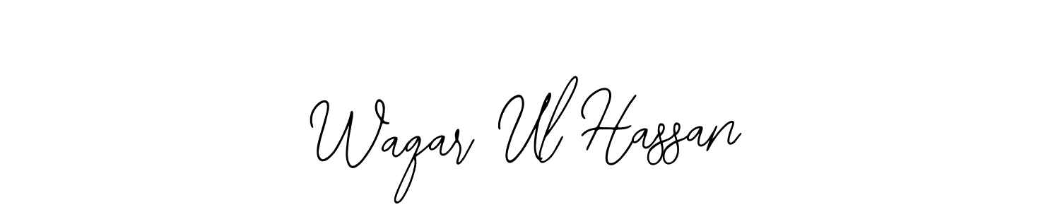 Waqar Ul Hassan stylish signature style. Best Handwritten Sign (Bearetta-2O07w) for my name. Handwritten Signature Collection Ideas for my name Waqar Ul Hassan. Waqar Ul Hassan signature style 12 images and pictures png