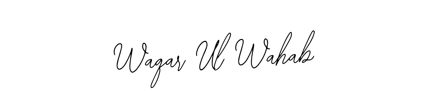 Create a beautiful signature design for name Waqar Ul Wahab. With this signature (Bearetta-2O07w) fonts, you can make a handwritten signature for free. Waqar Ul Wahab signature style 12 images and pictures png