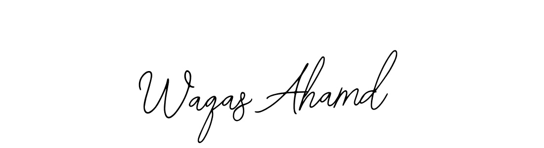 Design your own signature with our free online signature maker. With this signature software, you can create a handwritten (Bearetta-2O07w) signature for name Waqas Ahamd. Waqas Ahamd signature style 12 images and pictures png