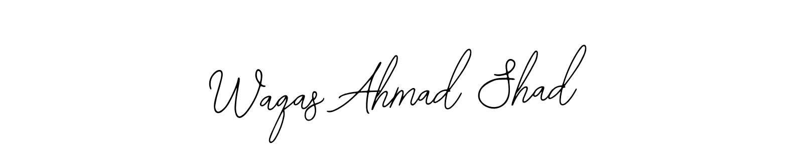 You should practise on your own different ways (Bearetta-2O07w) to write your name (Waqas Ahmad Shad) in signature. don't let someone else do it for you. Waqas Ahmad Shad signature style 12 images and pictures png