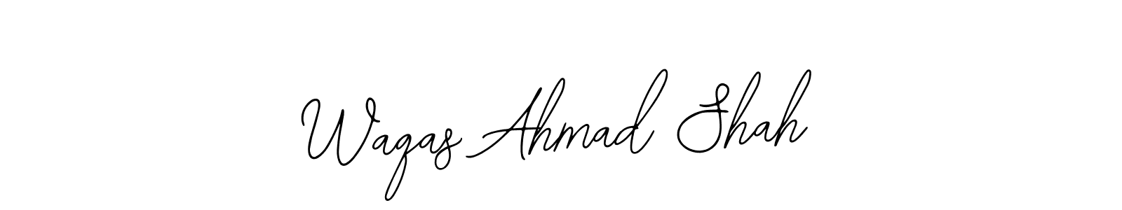 Design your own signature with our free online signature maker. With this signature software, you can create a handwritten (Bearetta-2O07w) signature for name Waqas Ahmad Shah. Waqas Ahmad Shah signature style 12 images and pictures png