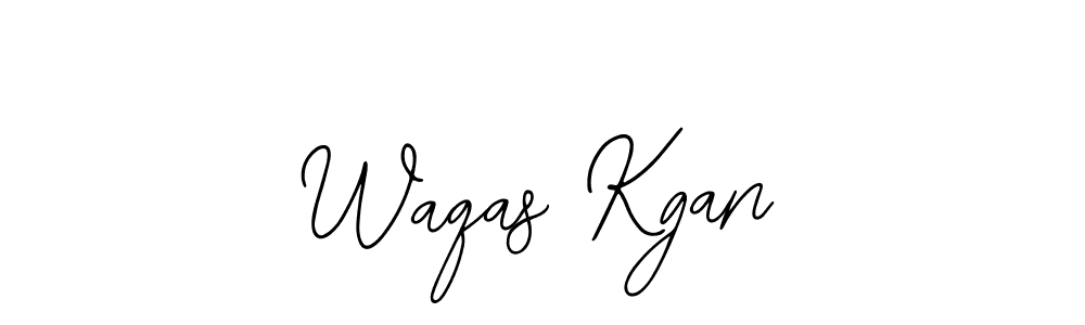 Bearetta-2O07w is a professional signature style that is perfect for those who want to add a touch of class to their signature. It is also a great choice for those who want to make their signature more unique. Get Waqas Kgan name to fancy signature for free. Waqas Kgan signature style 12 images and pictures png