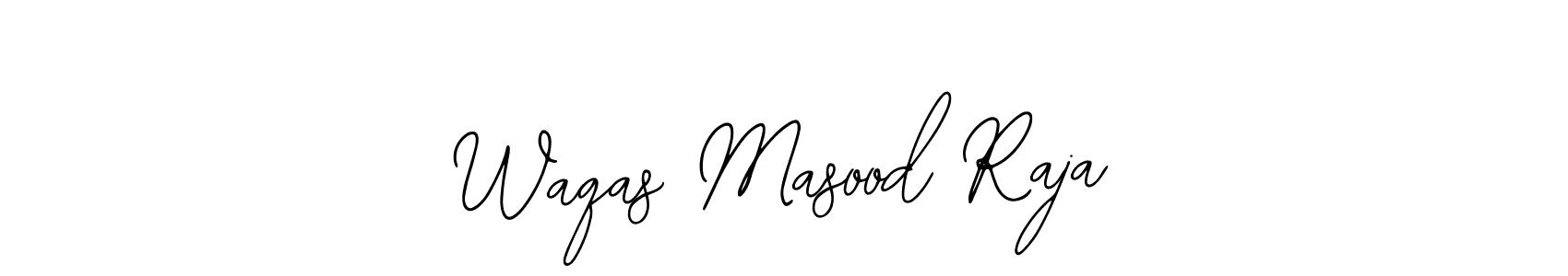 How to make Waqas Masood Raja name signature. Use Bearetta-2O07w style for creating short signs online. This is the latest handwritten sign. Waqas Masood Raja signature style 12 images and pictures png