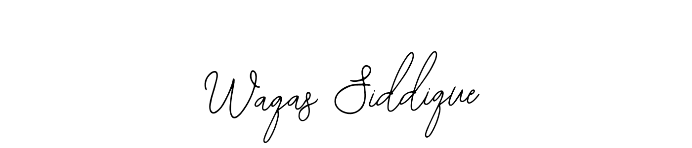 How to make Waqas Siddique name signature. Use Bearetta-2O07w style for creating short signs online. This is the latest handwritten sign. Waqas Siddique signature style 12 images and pictures png