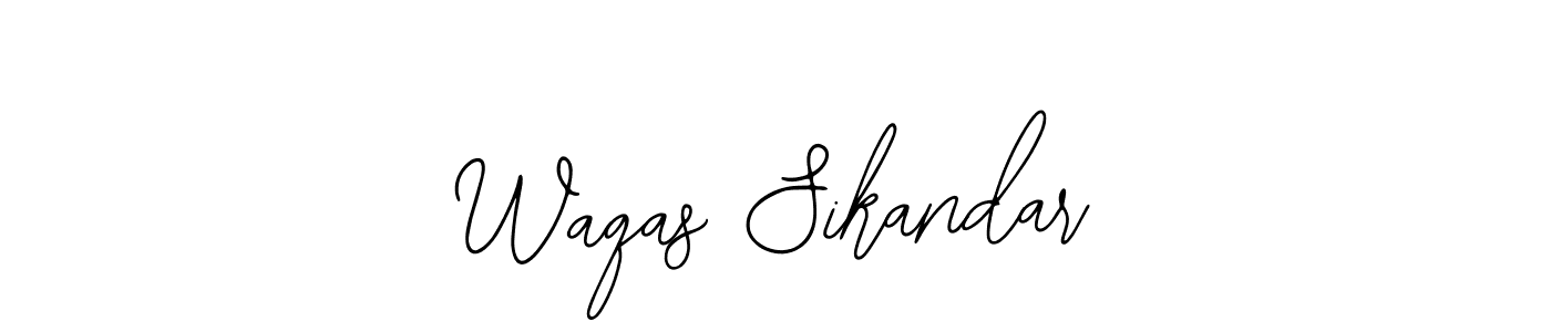 Make a beautiful signature design for name Waqas Sikandar. Use this online signature maker to create a handwritten signature for free. Waqas Sikandar signature style 12 images and pictures png