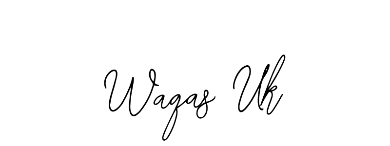 Design your own signature with our free online signature maker. With this signature software, you can create a handwritten (Bearetta-2O07w) signature for name Waqas Uk. Waqas Uk signature style 12 images and pictures png