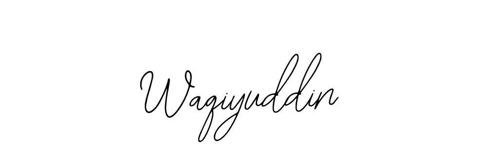 Use a signature maker to create a handwritten signature online. With this signature software, you can design (Bearetta-2O07w) your own signature for name Waqiyuddin. Waqiyuddin signature style 12 images and pictures png