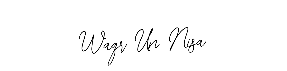 How to make Waqr Un Nisa signature? Bearetta-2O07w is a professional autograph style. Create handwritten signature for Waqr Un Nisa name. Waqr Un Nisa signature style 12 images and pictures png