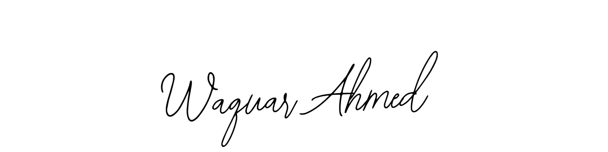 It looks lik you need a new signature style for name Waquar Ahmed. Design unique handwritten (Bearetta-2O07w) signature with our free signature maker in just a few clicks. Waquar Ahmed signature style 12 images and pictures png