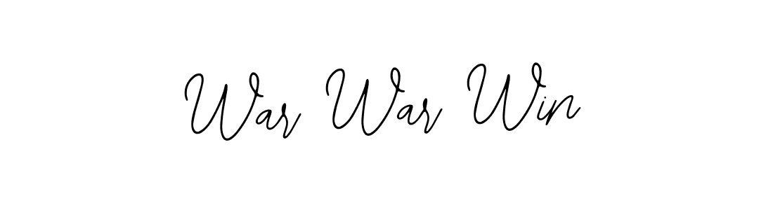 War War Win stylish signature style. Best Handwritten Sign (Bearetta-2O07w) for my name. Handwritten Signature Collection Ideas for my name War War Win. War War Win signature style 12 images and pictures png