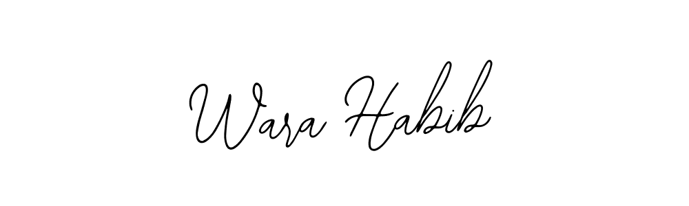 if you are searching for the best signature style for your name Wara Habib. so please give up your signature search. here we have designed multiple signature styles  using Bearetta-2O07w. Wara Habib signature style 12 images and pictures png