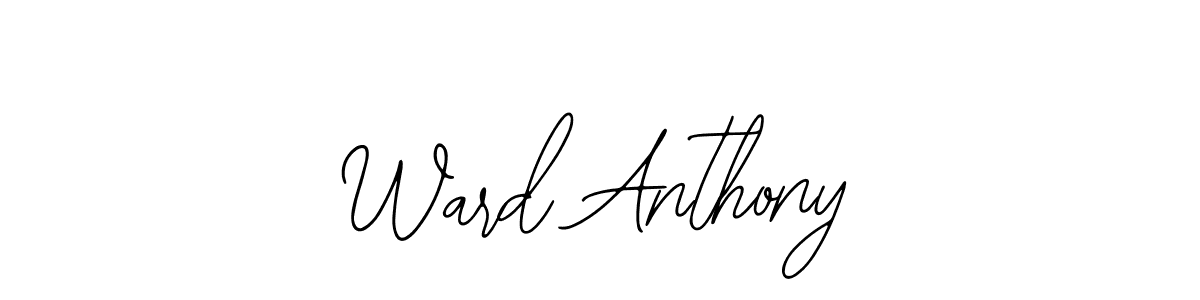 Use a signature maker to create a handwritten signature online. With this signature software, you can design (Bearetta-2O07w) your own signature for name Ward Anthony. Ward Anthony signature style 12 images and pictures png