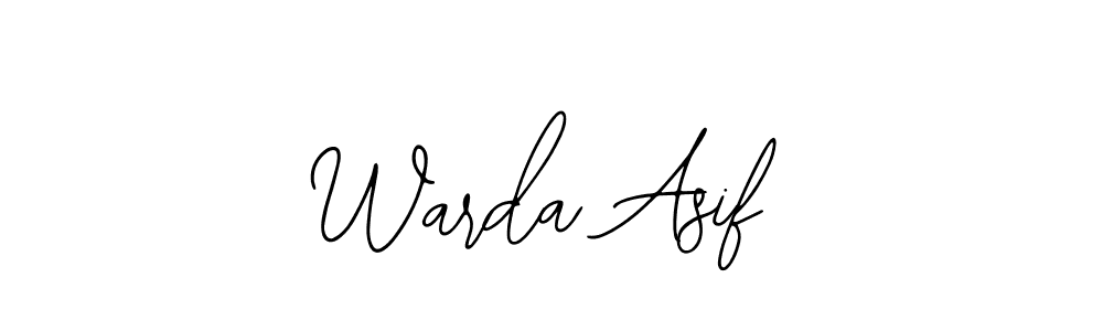 How to make Warda Asif name signature. Use Bearetta-2O07w style for creating short signs online. This is the latest handwritten sign. Warda Asif signature style 12 images and pictures png