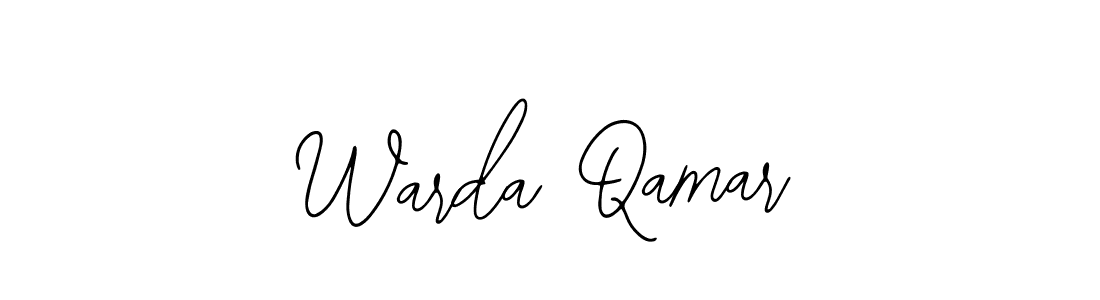 The best way (Bearetta-2O07w) to make a short signature is to pick only two or three words in your name. The name Warda Qamar include a total of six letters. For converting this name. Warda Qamar signature style 12 images and pictures png