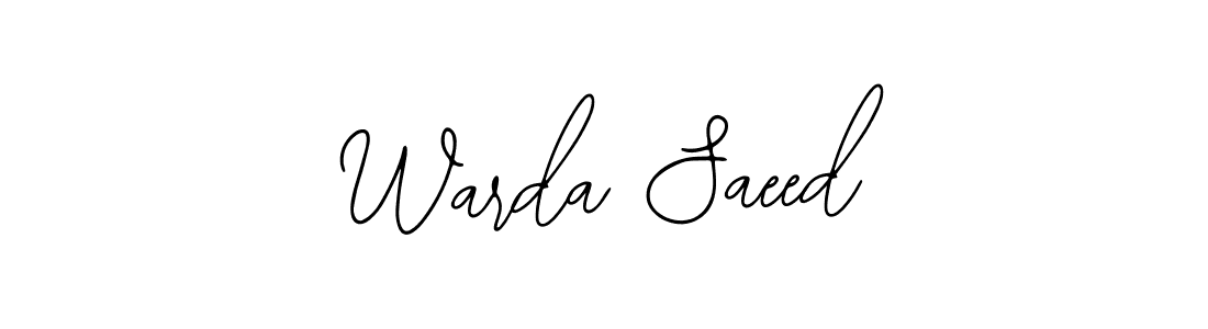 Once you've used our free online signature maker to create your best signature Bearetta-2O07w style, it's time to enjoy all of the benefits that Warda Saeed name signing documents. Warda Saeed signature style 12 images and pictures png