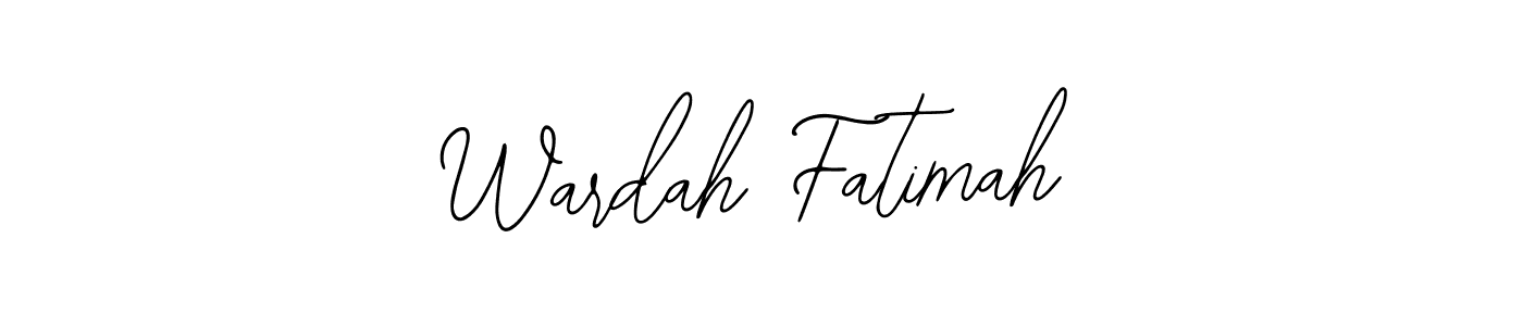 Bearetta-2O07w is a professional signature style that is perfect for those who want to add a touch of class to their signature. It is also a great choice for those who want to make their signature more unique. Get Wardah Fatimah name to fancy signature for free. Wardah Fatimah signature style 12 images and pictures png