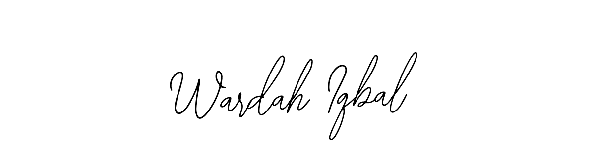 Use a signature maker to create a handwritten signature online. With this signature software, you can design (Bearetta-2O07w) your own signature for name Wardah Iqbal. Wardah Iqbal signature style 12 images and pictures png