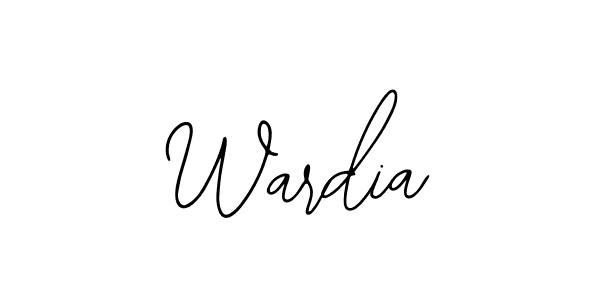 Use a signature maker to create a handwritten signature online. With this signature software, you can design (Bearetta-2O07w) your own signature for name Wardia. Wardia signature style 12 images and pictures png