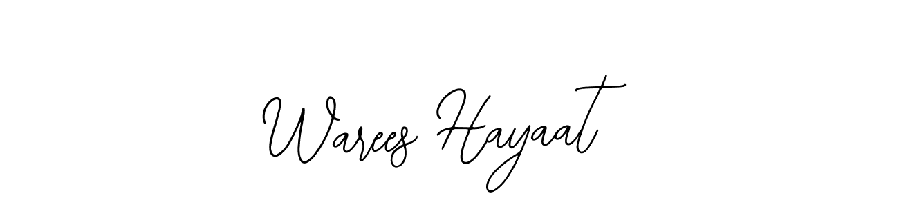 Make a beautiful signature design for name Warees Hayaat. Use this online signature maker to create a handwritten signature for free. Warees Hayaat signature style 12 images and pictures png