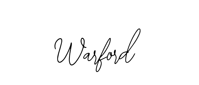 Warford stylish signature style. Best Handwritten Sign (Bearetta-2O07w) for my name. Handwritten Signature Collection Ideas for my name Warford. Warford signature style 12 images and pictures png