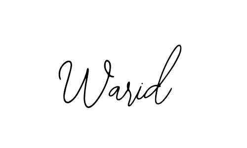 Create a beautiful signature design for name Warid. With this signature (Bearetta-2O07w) fonts, you can make a handwritten signature for free. Warid signature style 12 images and pictures png