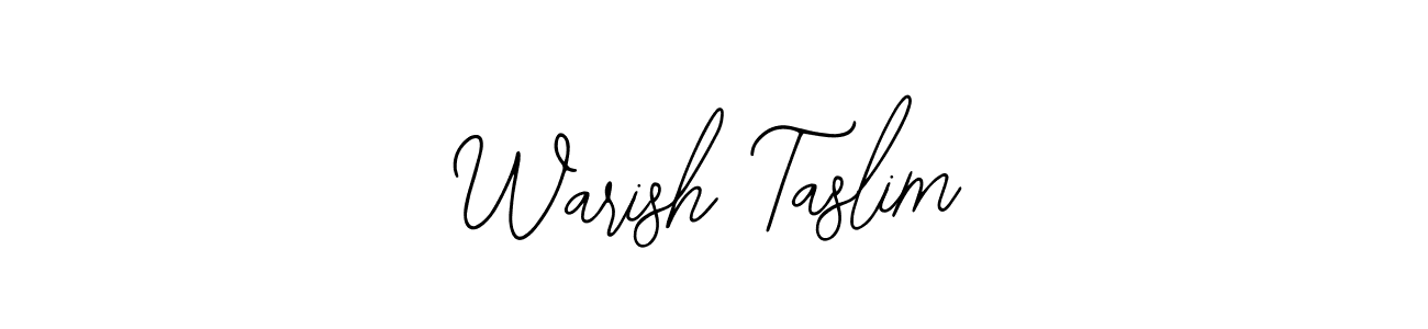 if you are searching for the best signature style for your name Warish Taslim. so please give up your signature search. here we have designed multiple signature styles  using Bearetta-2O07w. Warish Taslim signature style 12 images and pictures png