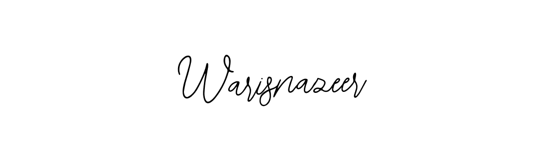 Use a signature maker to create a handwritten signature online. With this signature software, you can design (Bearetta-2O07w) your own signature for name Warisnazeer. Warisnazeer signature style 12 images and pictures png