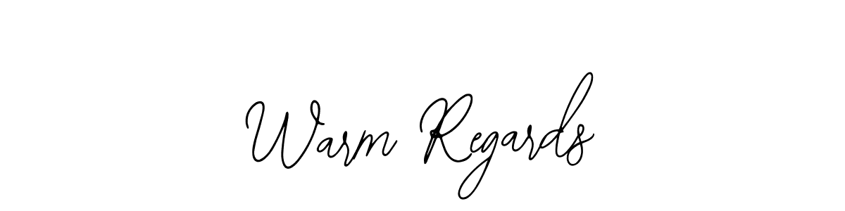 You should practise on your own different ways (Bearetta-2O07w) to write your name (Warm Regards) in signature. don't let someone else do it for you. Warm Regards signature style 12 images and pictures png