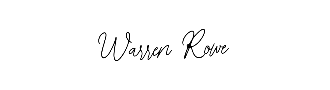 You should practise on your own different ways (Bearetta-2O07w) to write your name (Warren Rowe) in signature. don't let someone else do it for you. Warren Rowe signature style 12 images and pictures png