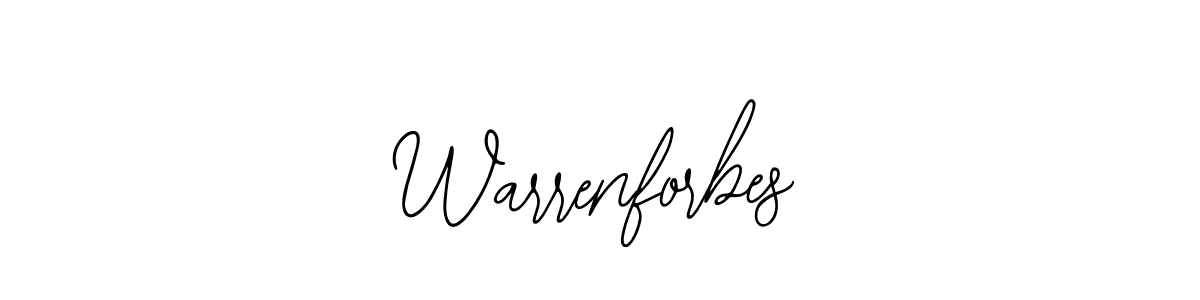 Use a signature maker to create a handwritten signature online. With this signature software, you can design (Bearetta-2O07w) your own signature for name Warrenforbes. Warrenforbes signature style 12 images and pictures png