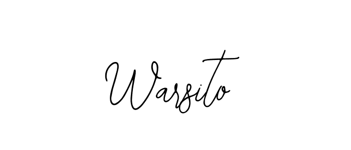 You should practise on your own different ways (Bearetta-2O07w) to write your name (Warsito) in signature. don't let someone else do it for you. Warsito signature style 12 images and pictures png