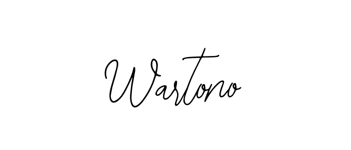 How to make Wartono name signature. Use Bearetta-2O07w style for creating short signs online. This is the latest handwritten sign. Wartono signature style 12 images and pictures png