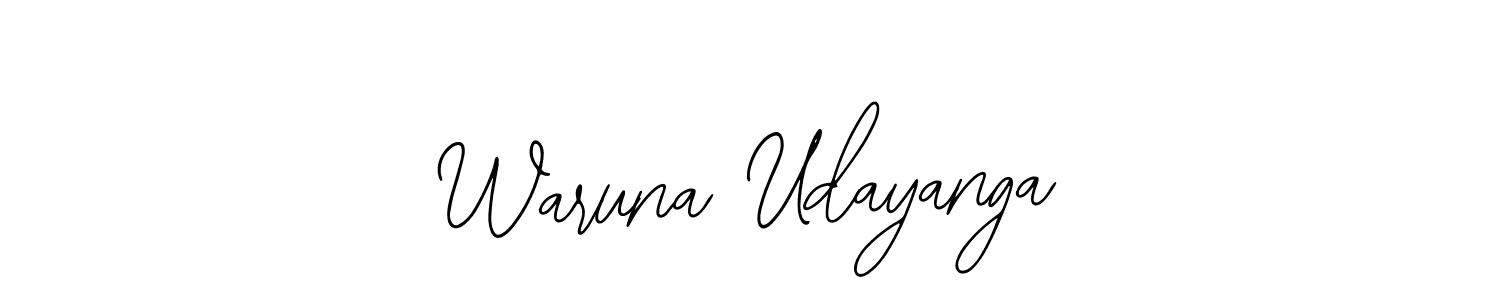 You should practise on your own different ways (Bearetta-2O07w) to write your name (Waruna Udayanga) in signature. don't let someone else do it for you. Waruna Udayanga signature style 12 images and pictures png