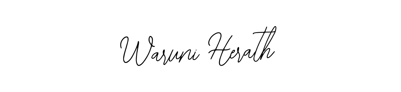 You should practise on your own different ways (Bearetta-2O07w) to write your name (Waruni Herath) in signature. don't let someone else do it for you. Waruni Herath signature style 12 images and pictures png