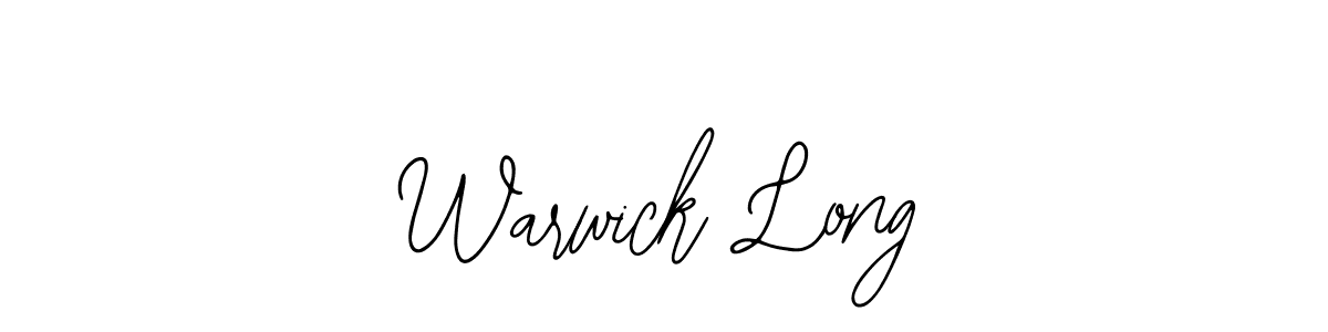 Design your own signature with our free online signature maker. With this signature software, you can create a handwritten (Bearetta-2O07w) signature for name Warwick Long. Warwick Long signature style 12 images and pictures png