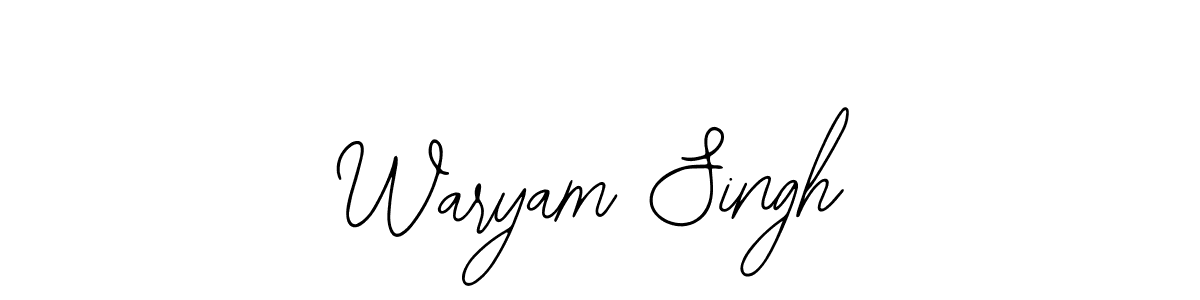 Also we have Waryam Singh name is the best signature style. Create professional handwritten signature collection using Bearetta-2O07w autograph style. Waryam Singh signature style 12 images and pictures png